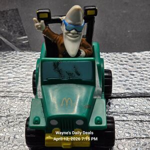 Vintage 1988 McDonald’s Mac Tonight Jeep Car Happy Meal Toy – Moon Man